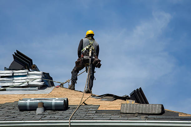 Professional Gutter Installation technician working in Mill Hall, PA